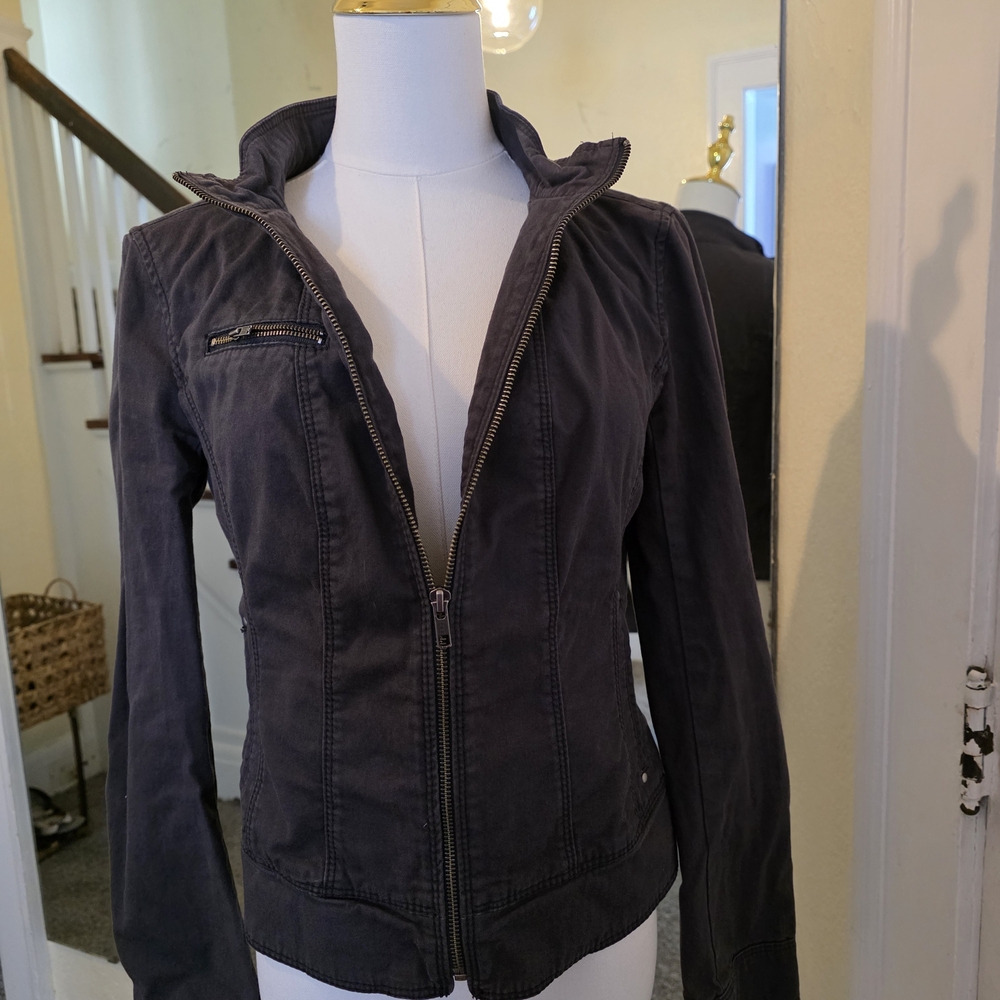 Express Dark Gray Utility Jacket
